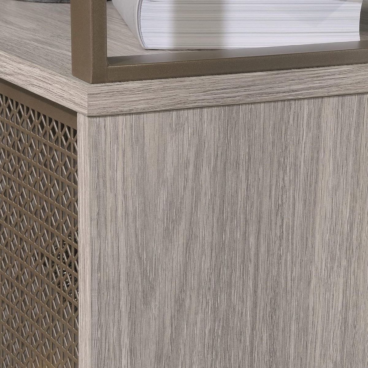 Storage Cabinet, Champagne Oak Finish Y4102