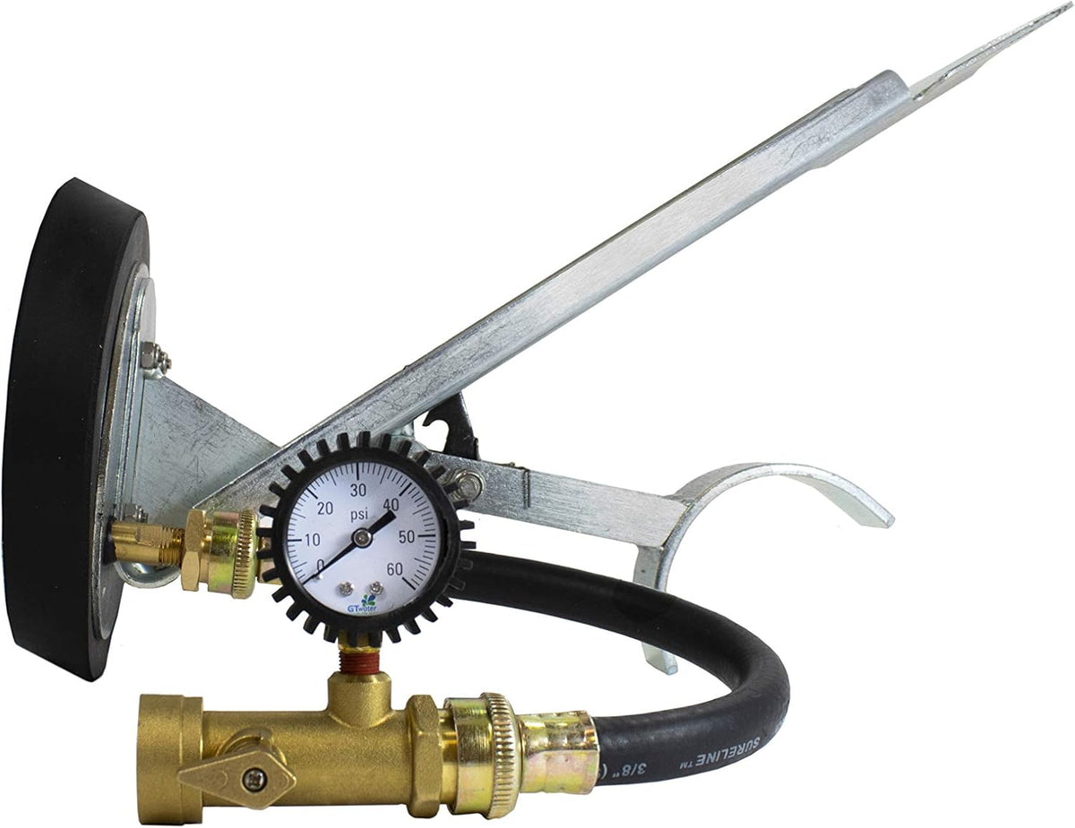 6 Inch Test Tee Mechanical Plug with Air Gauge F202