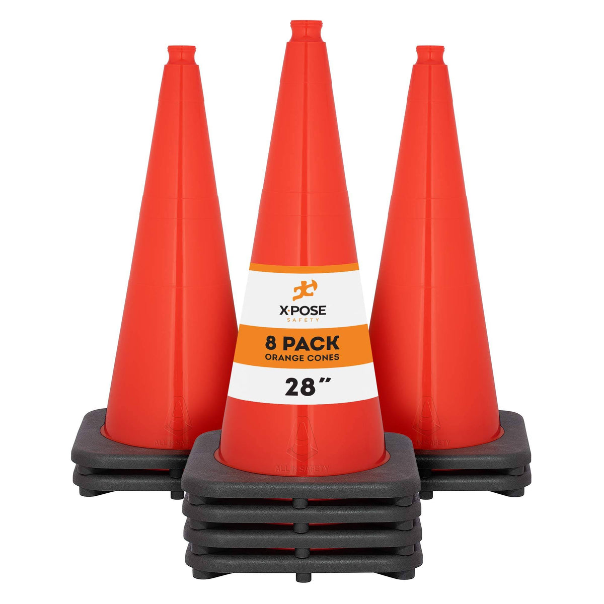 Orange PVC Plastic Traffic Cones B596