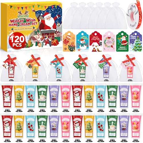 Hand Cream and Lip Balm Set with Thank You Card Organza Bags K724196