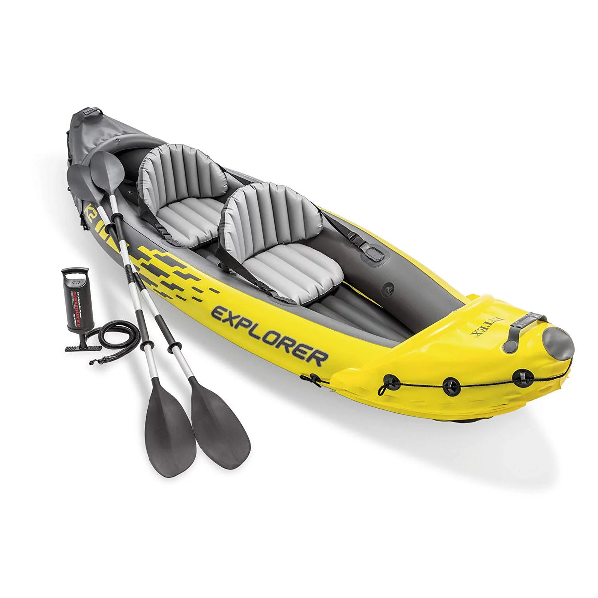2 Person Inflatable Kayak Set and Air Pump J226170