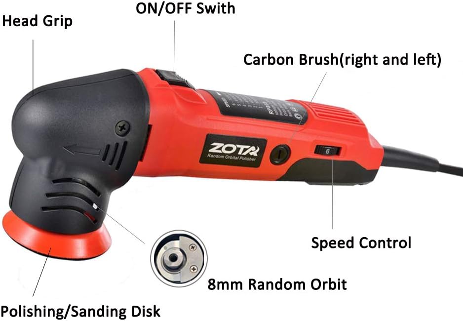 3 inch Dual Action Polisher with 13.1 feet Cord E388