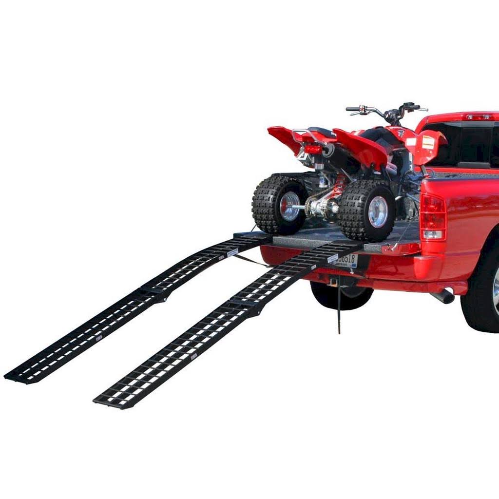 96" Black Widow Aluminum Folding Dual Off-Road ATV Loading Ramps D6956