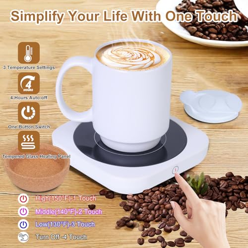 Black Electric Coffee Cup Warmer with Ceramic Mug G6843