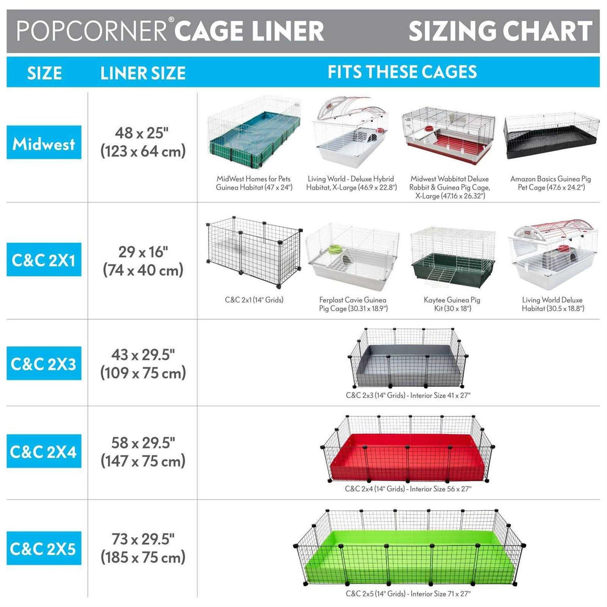 Washable Fleece Guinea Pig Cage Liners & Bedding N5702