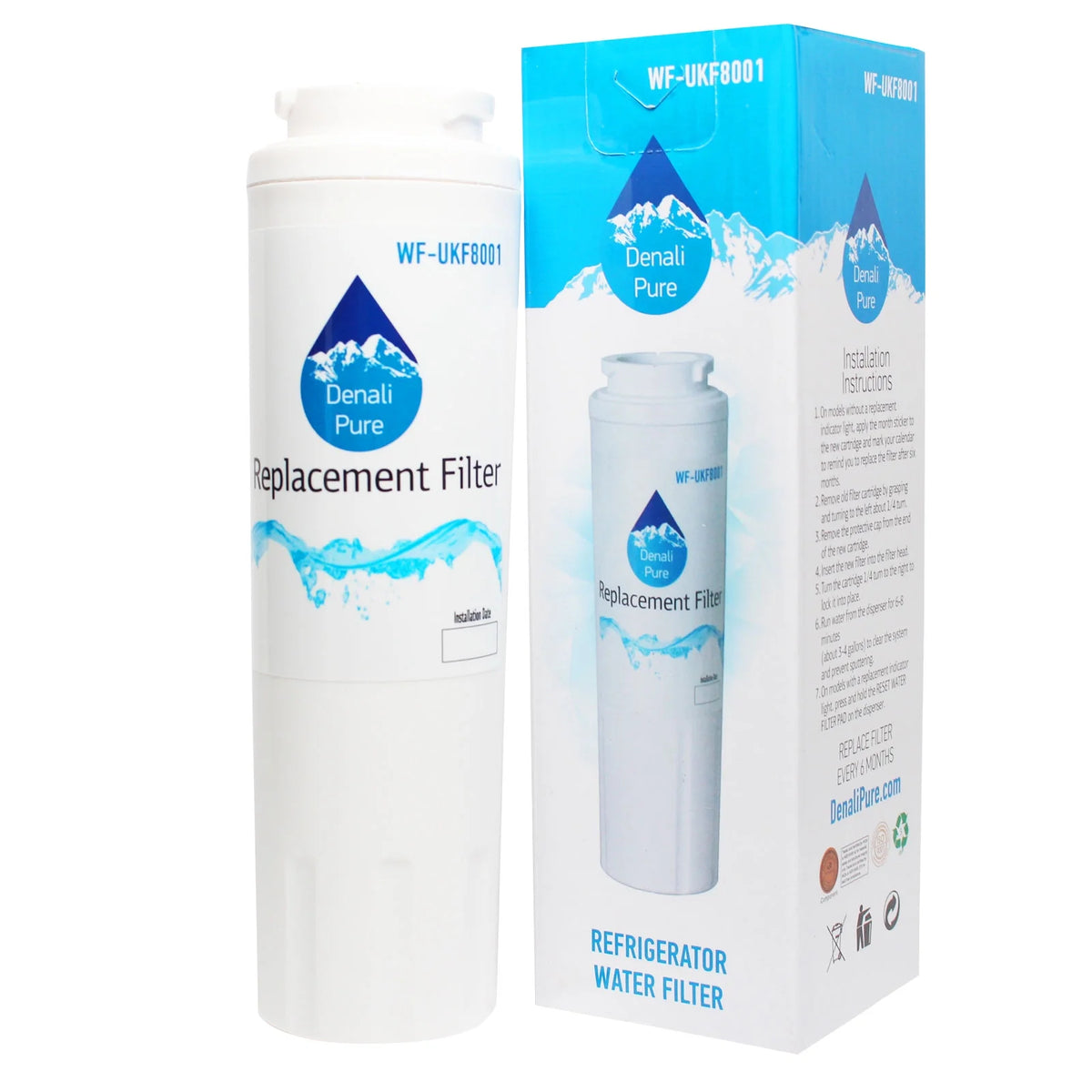 6-Pack Replacement Water Filter Cartridge Q230365