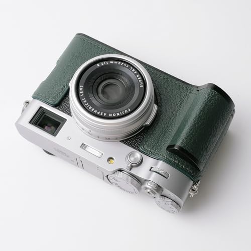 Genuine Leather Camera Half Case with Metal Base Plate N3140