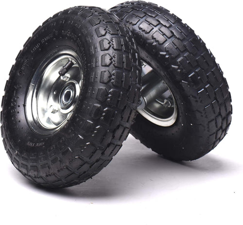 (4 Pack) 4.10/3.50-4 Replacement Tire and Wheel with 10 Inner Tube C6999