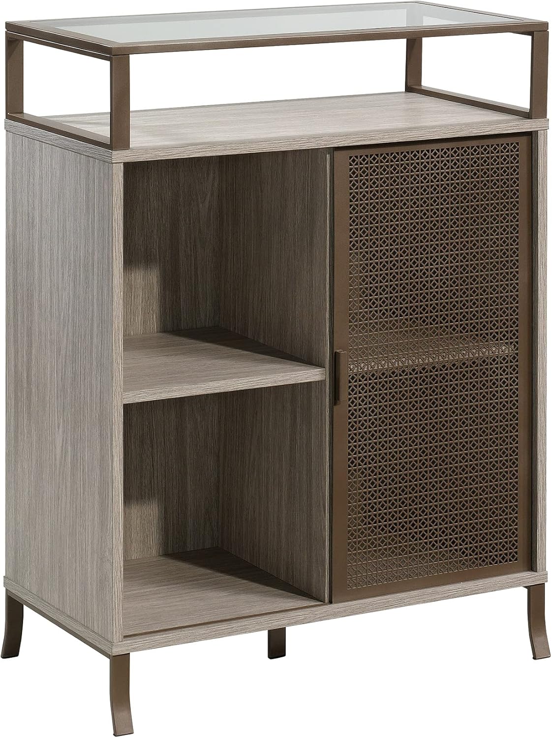 Storage Cabinet, Champagne Oak Finish Y4102