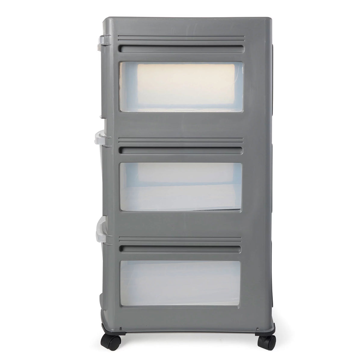 Gray 3 Shelf Plastic Storage Organizer F346