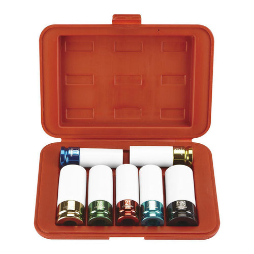 1/2 in. Drive SAE and Metric Lug Nut Impact Sockets, 7-Piece Z56885