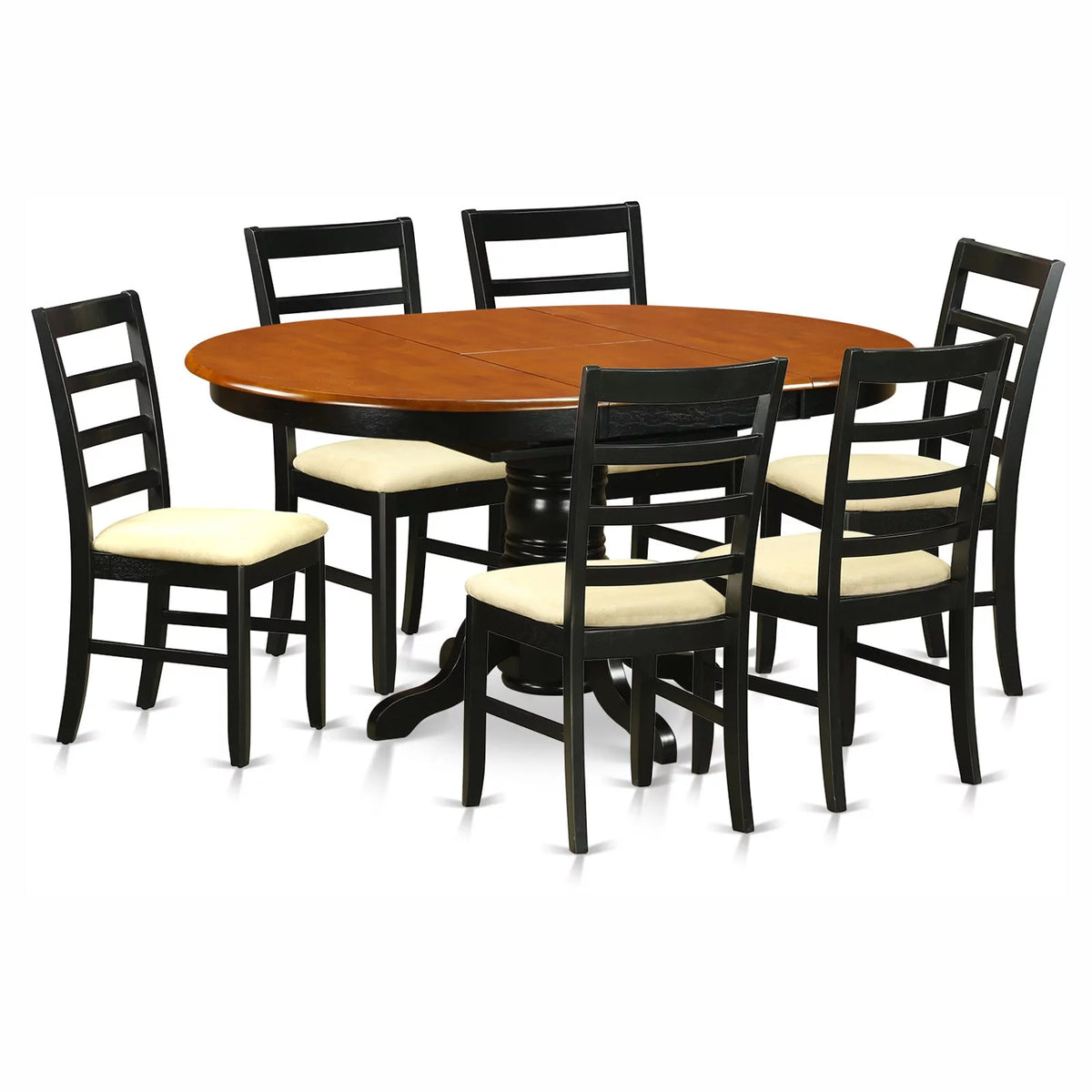 7 Piece Dining Table Set with Oval Table and 6 Chairs V3313