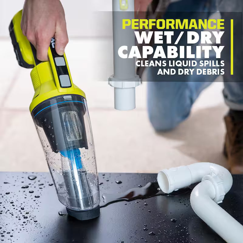 18V Cordless Wet/Dry Hand Vacuum Kit with Battery and Charger E9592
