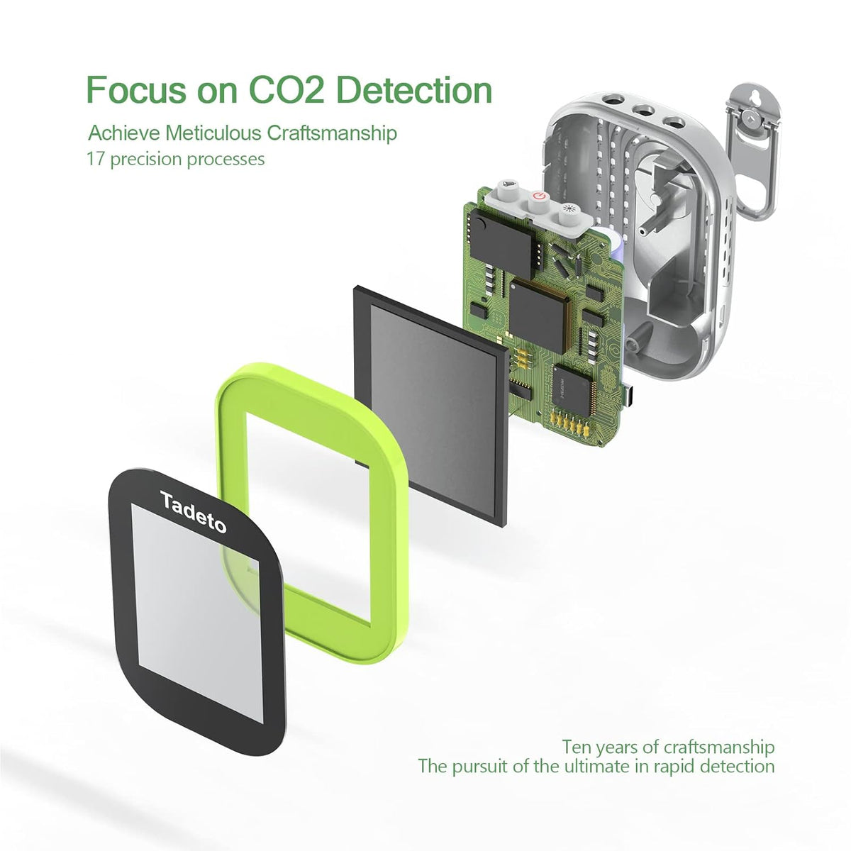 3 in 1 CO2 Monitor with Temperature Humidity K84868