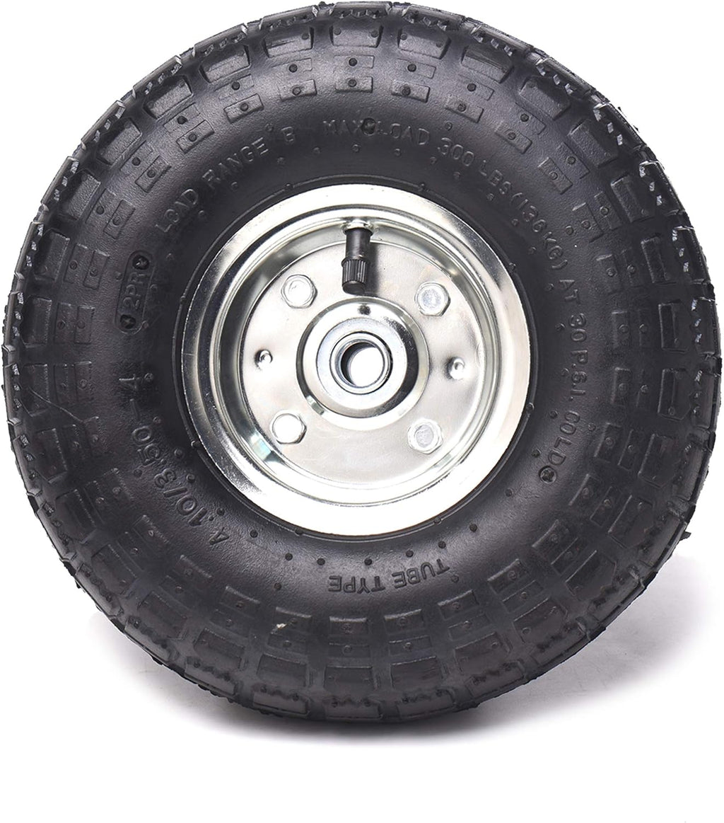 (4 Pack) 4.10/3.50-4 Replacement Tire and Wheel with 10 Inner Tube C6999