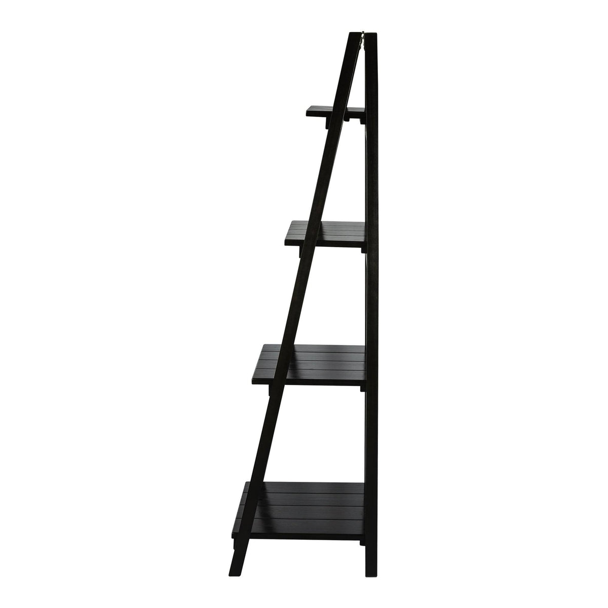 Black 4-Shelf Folding Bookcase L1910