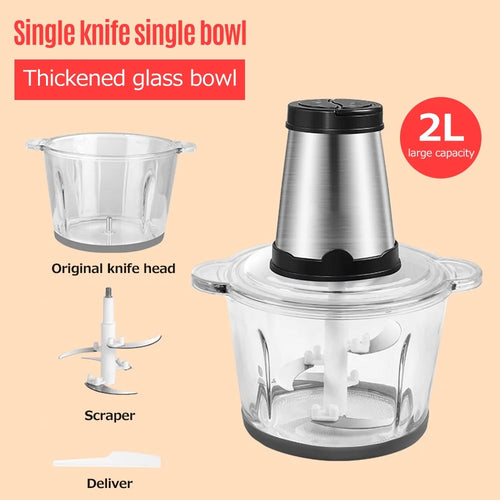 2L Stainless Steel Electric Meat Grinder C982