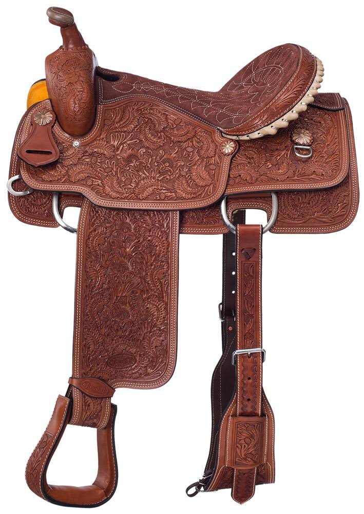 Silver Calf Roper Saddle 16in X3261