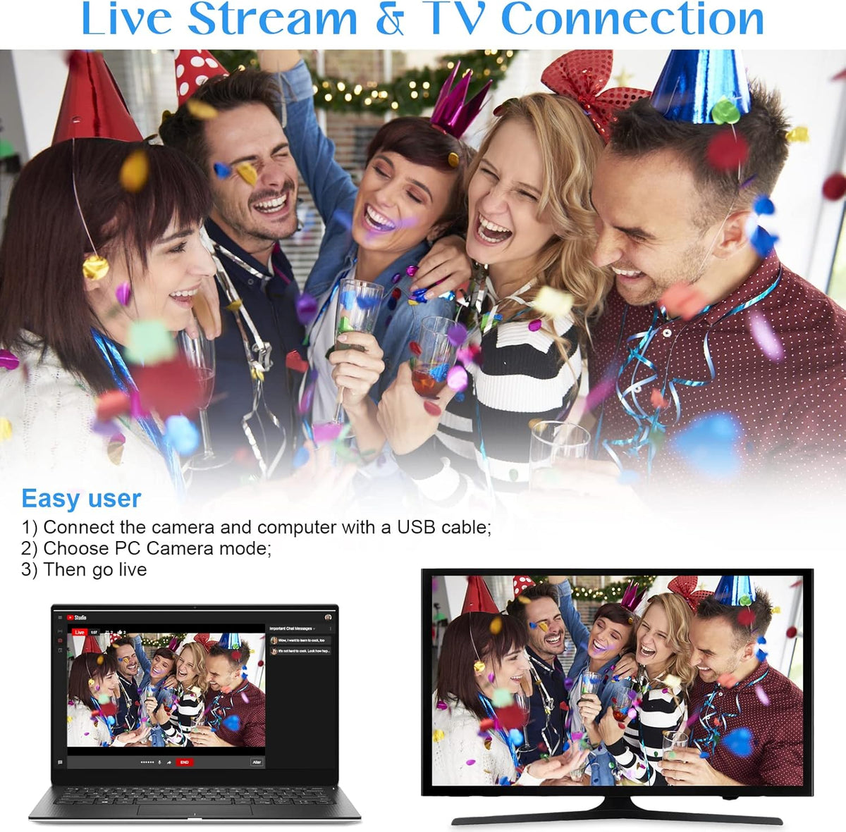 4K UHD 56MP Video Camera with Night Vision WiFi 18X Zoom T5524