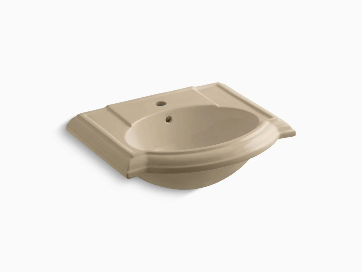 Bathroom Sink with Single Faucet Hole, Mexican Sand R388208