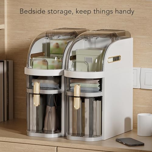 Narrow Bathroom Floor Storage Cabinet with Drawers Z6425