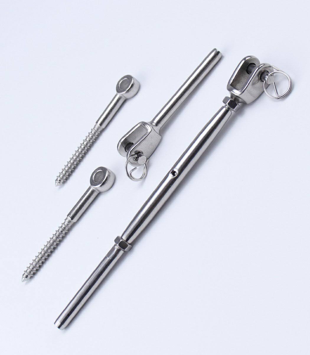 Stainless Steel Cable Railing Kits for 1/8 Wire Rope, 40P Q414423