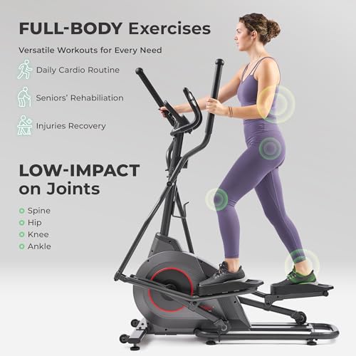 Upright Elliptical with Pulse Sensor S525