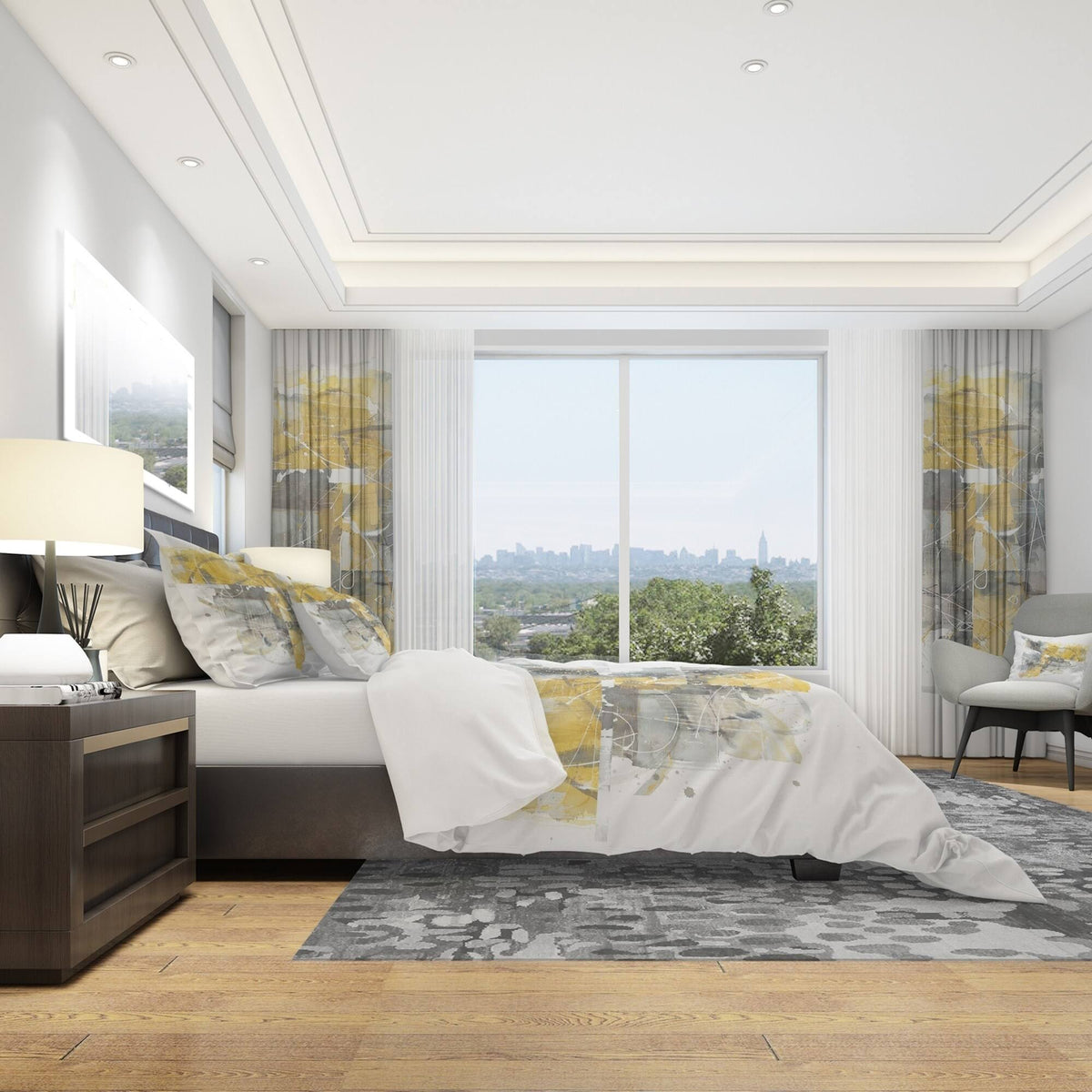 Geometric Bedding Set - Twin Duvet Cover and Sham R457