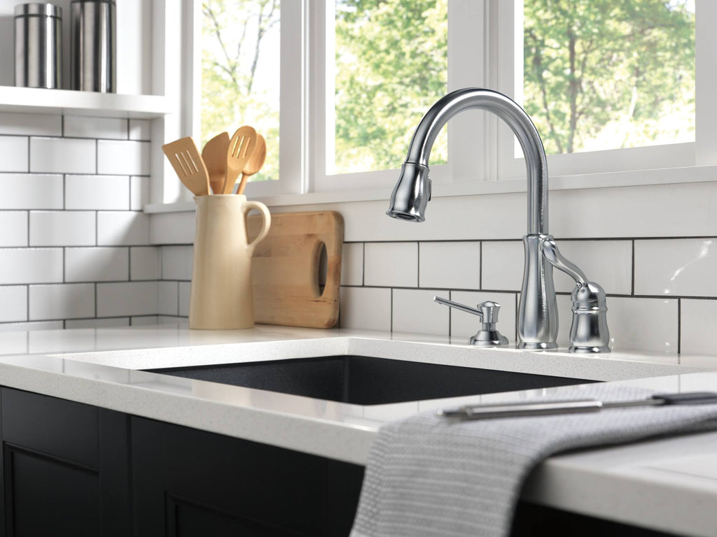 Arctic Stainless Pull-Down Kitchen Faucet W133
