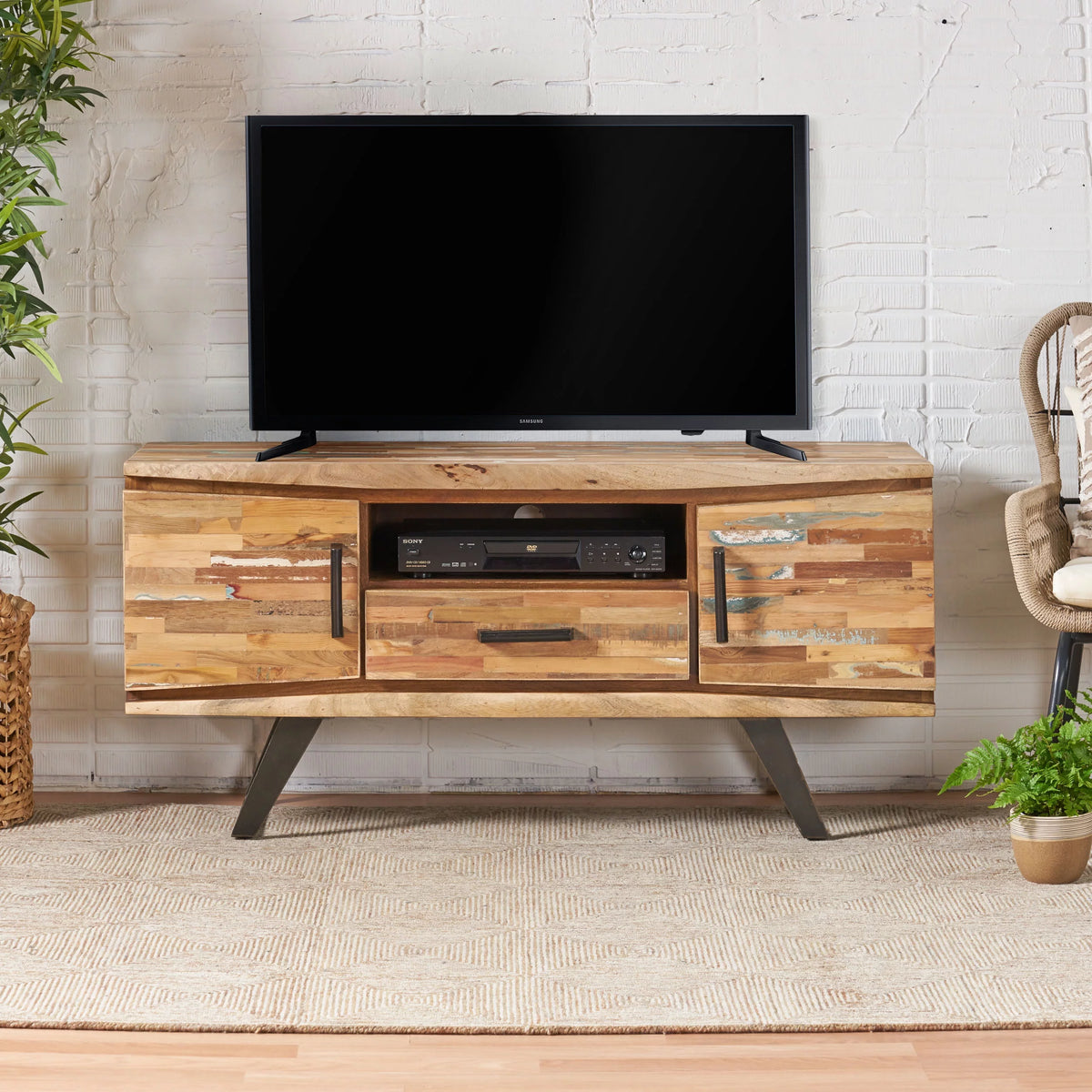 Reclaimed Wood TV Stand X39043