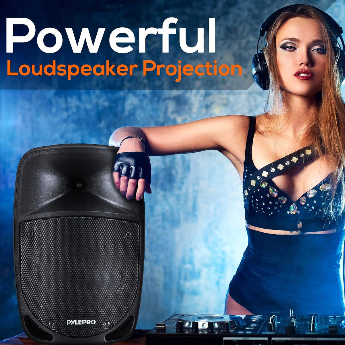 1200W Portable Bluetooth PA Speaker with UHF Wireless Microphone U69959