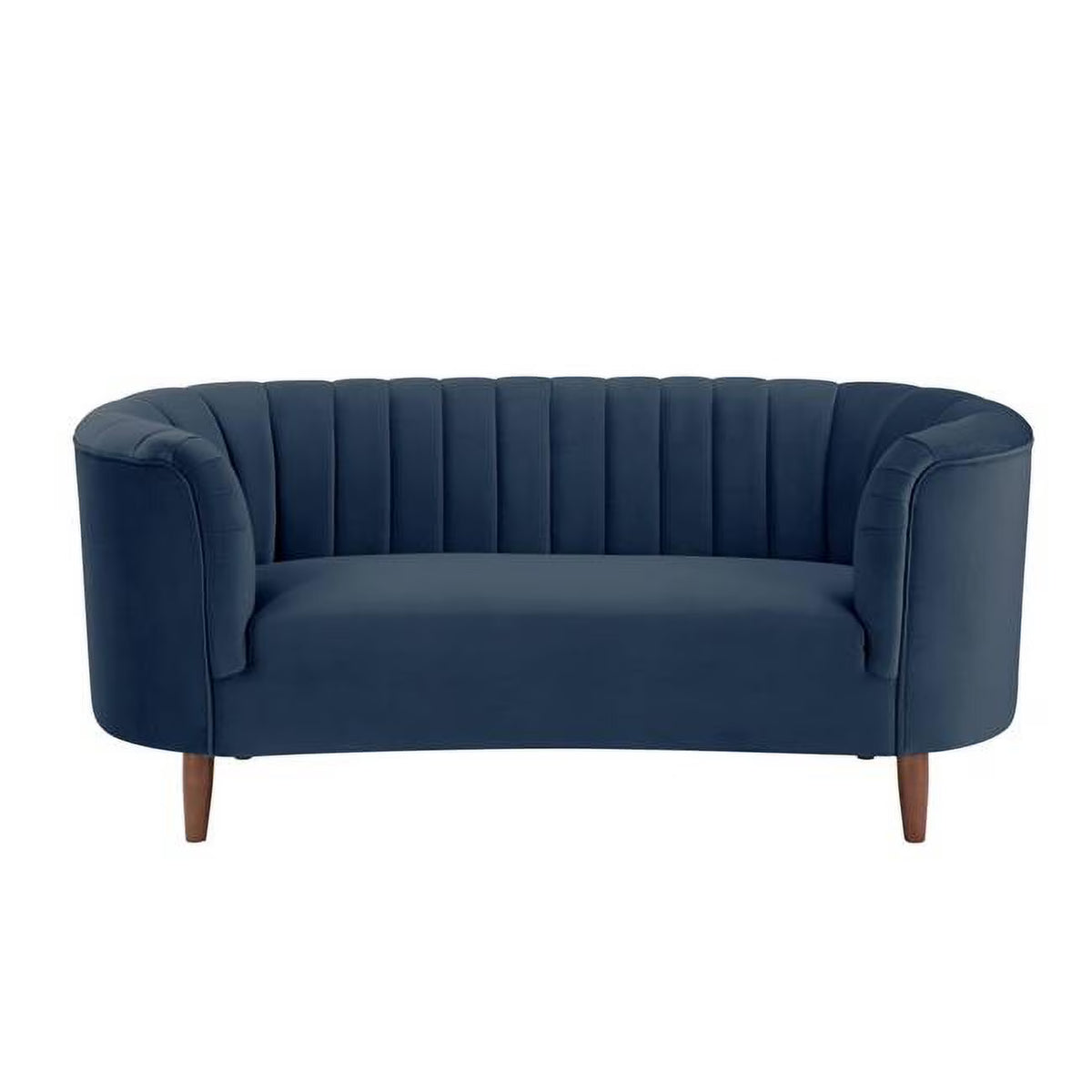 Blue Velvet Love Seat Sofa D4745