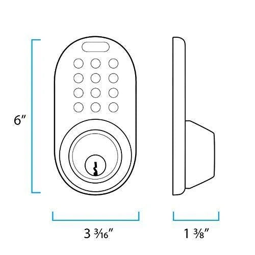 Oil Rubbed Bronze Electronic Touchpad Deadbolt Lever Combo J47714