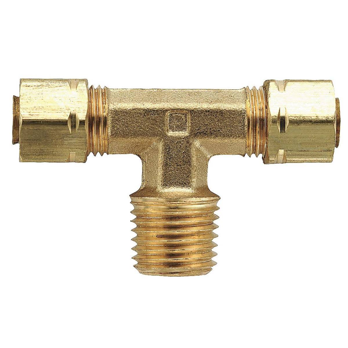 Brass Compression Male Branch Tee T12195