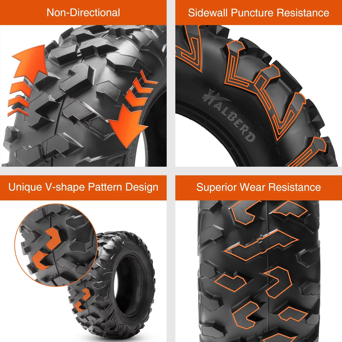 24x9-11 ATV UTV Tires 6PLY All Terrain Tubeless W567