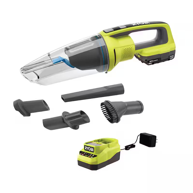 18V Cordless Wet/Dry Hand Vacuum Kit with Battery and Charger E9592