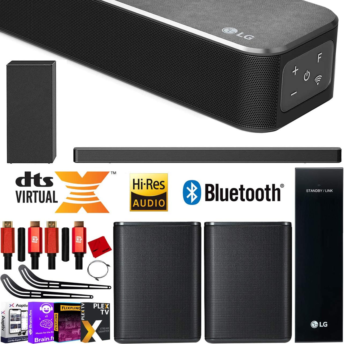 5.1 ch Sound Bar with Subwoofer and Rear Speaker Kit D322417