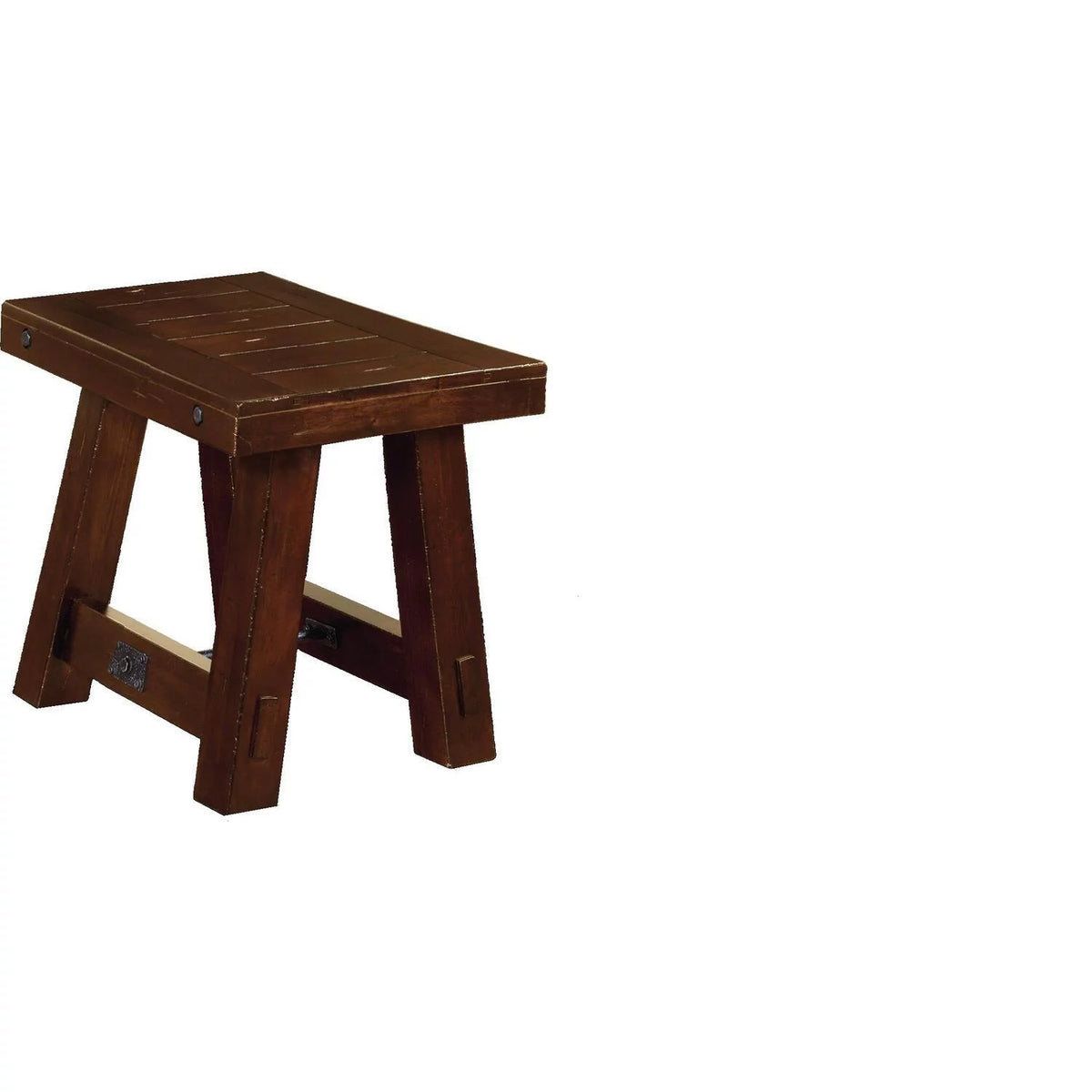 16" Mahogany Wood Chair Side Table Y74880