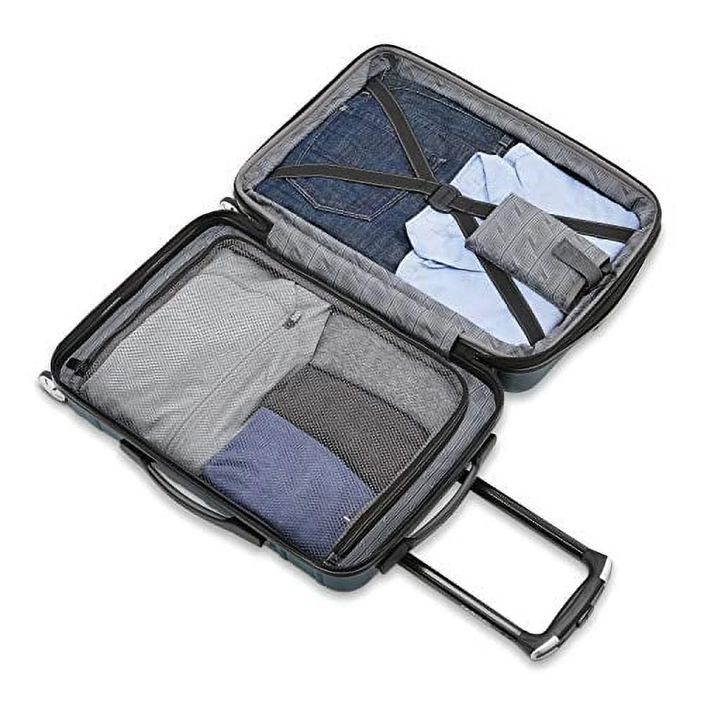 Midnight Black 3-Piece Hardside Expandable Luggage Set with Spinner Wheels L41334