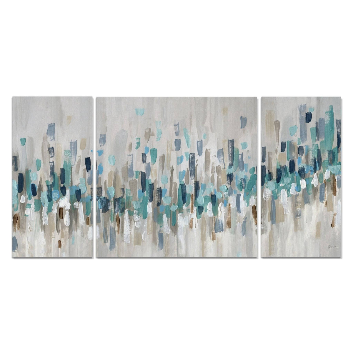 Blue Multi Piece Art Large K7043