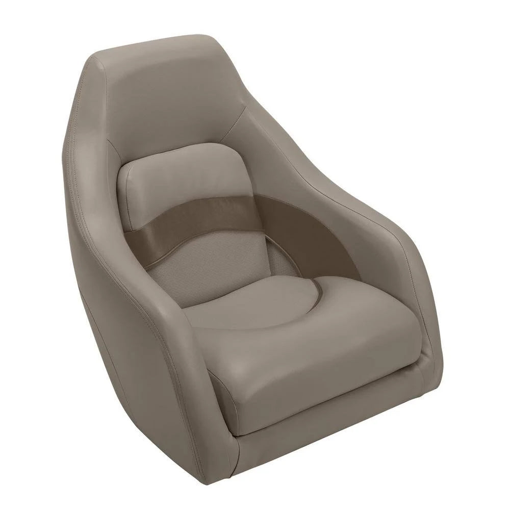 Pontoon Captain's Bucket Seat, Mocha Java/Mushroom/Cafe, 23.5 inch D x 22 inch W x 25.5 inch H Q895