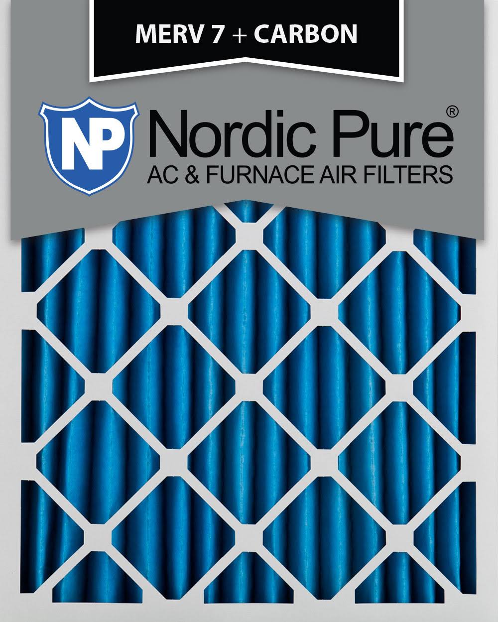 15x20x2 MERV 7 Carbon AC Furnace Air Filters Qty 12 Q752