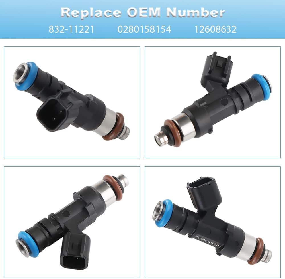 Fuel Injectors Replacement 6Pcs 3.6L V6 S247