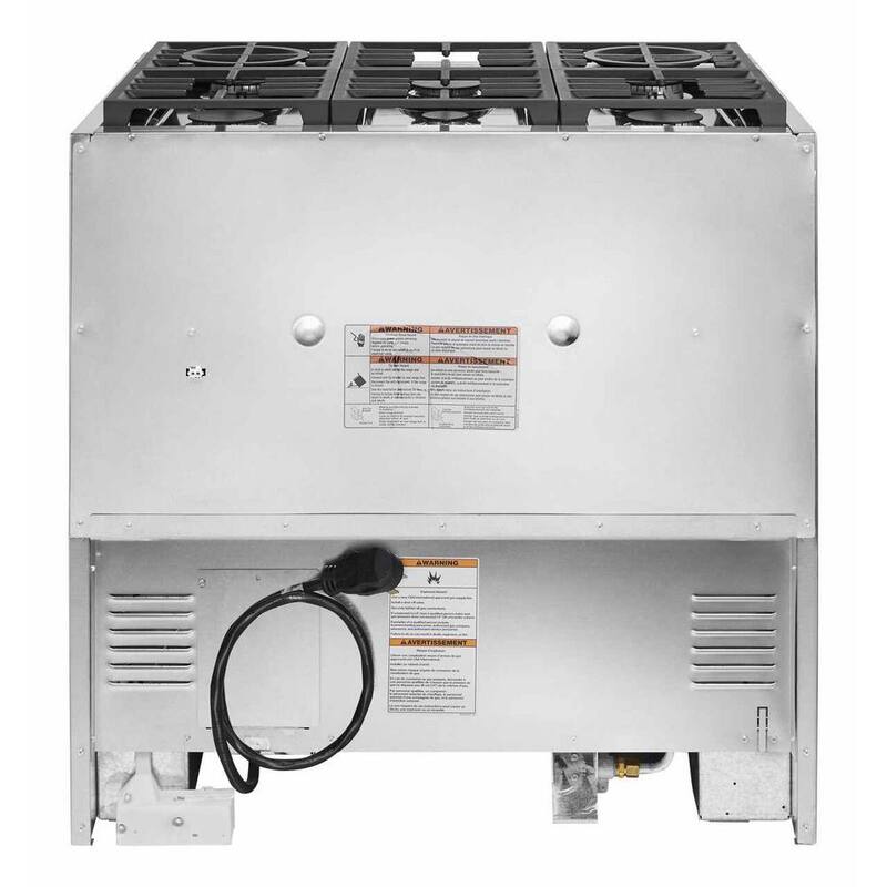 5.1 cu. ft. Dual Fuel 6-Burners Range in Imperial Black G989