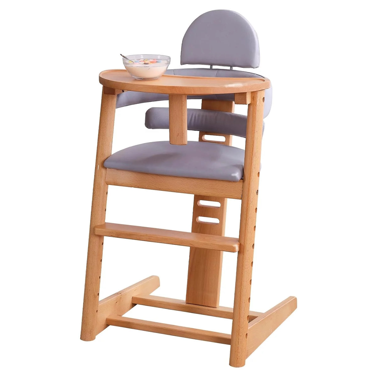 3-in-1 Wooden High Chair with Removable Tray B543978
