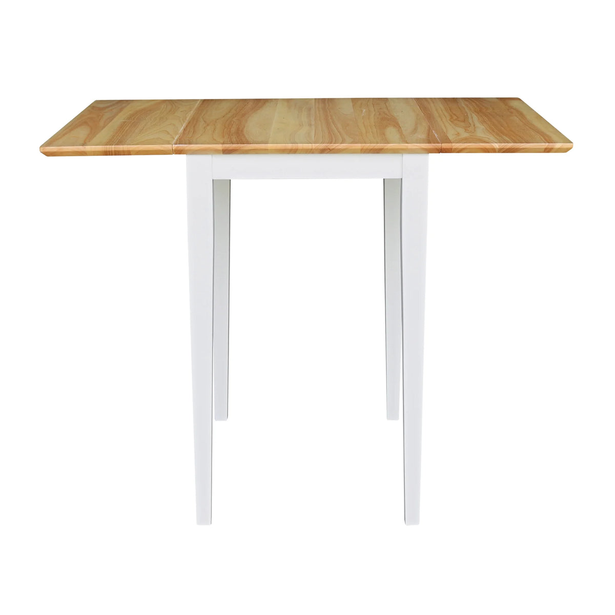 Small Dropleaf Table in White and Natural Y9677