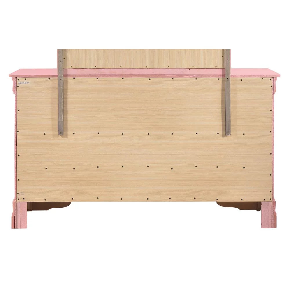 Pink 6 Drawer Double Dresser D906772