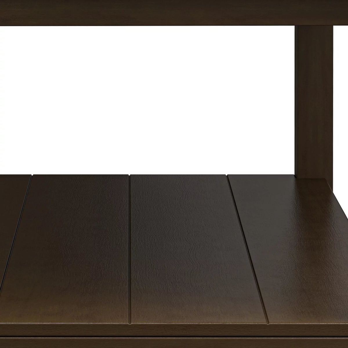 White Rectangular Coffee Table with Storage Shelf L12028