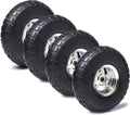 (4 Pack) 4.10/3.50-4 Replacement Tire and Wheel with 10 Inner Tube C6999