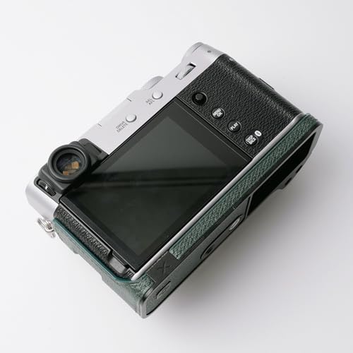 Genuine Leather Camera Half Case with Metal Base Plate N3140